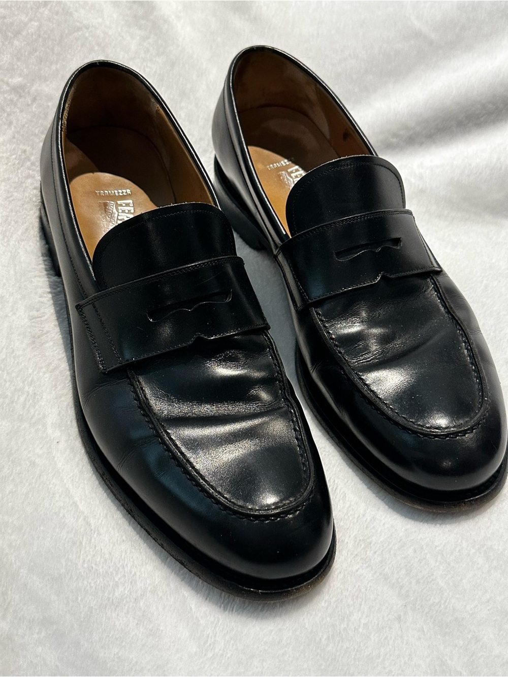Classic Black Leather loafers- Salvatore Ferragamo- Men